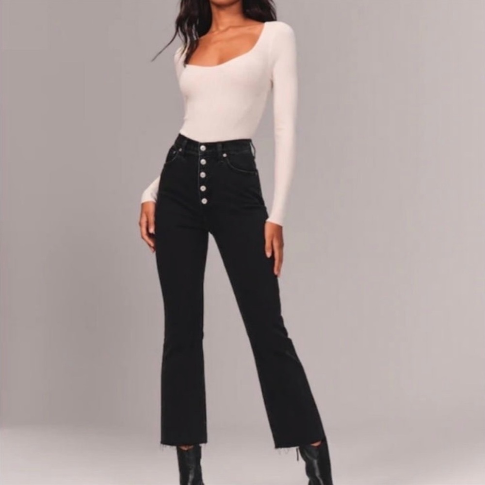 Abercrombie Ultra High Rise Kick Flare Jeans